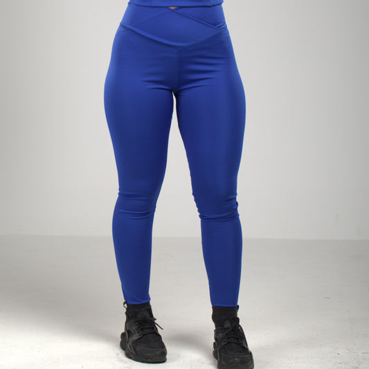 Crossover leggings (Blue)
