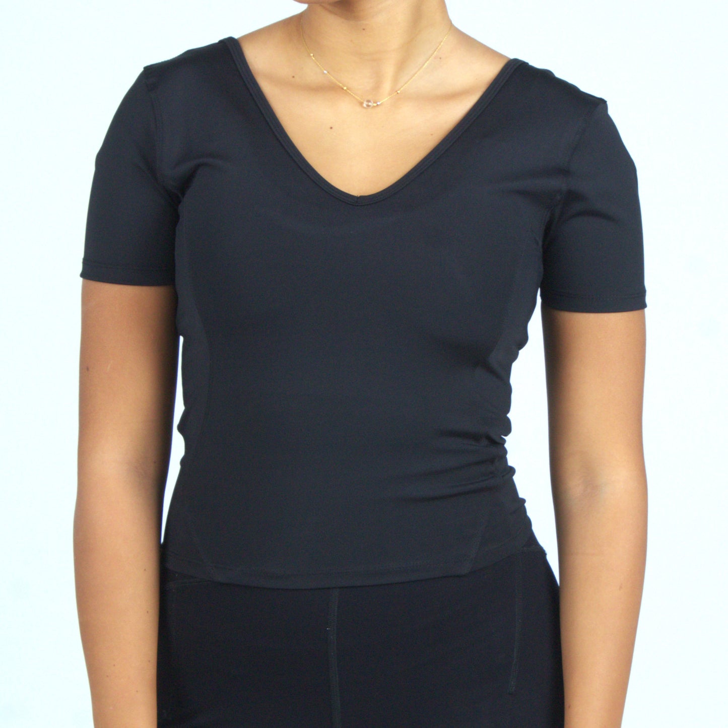 Half sleeve compression top (Black)
