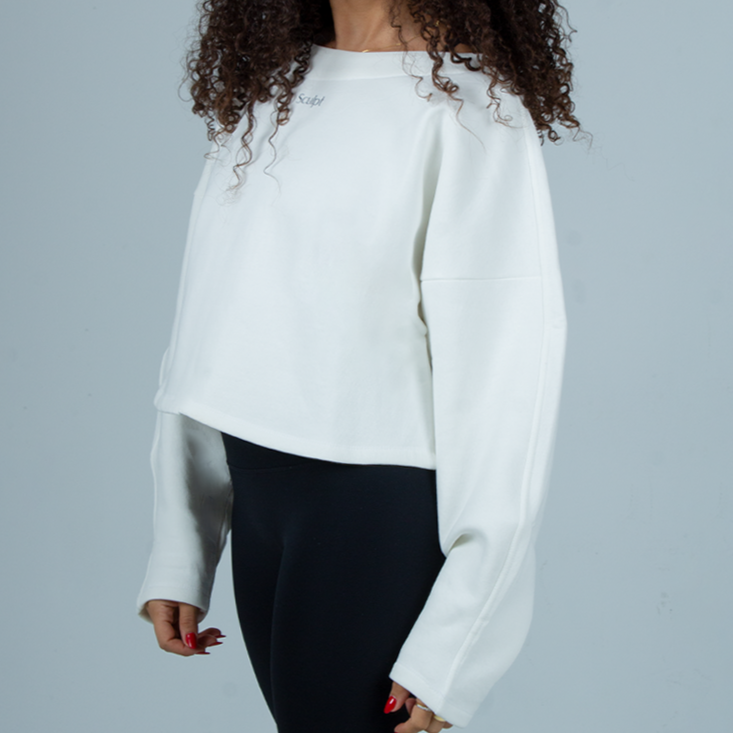 Back Knot Sweatshirt (White)