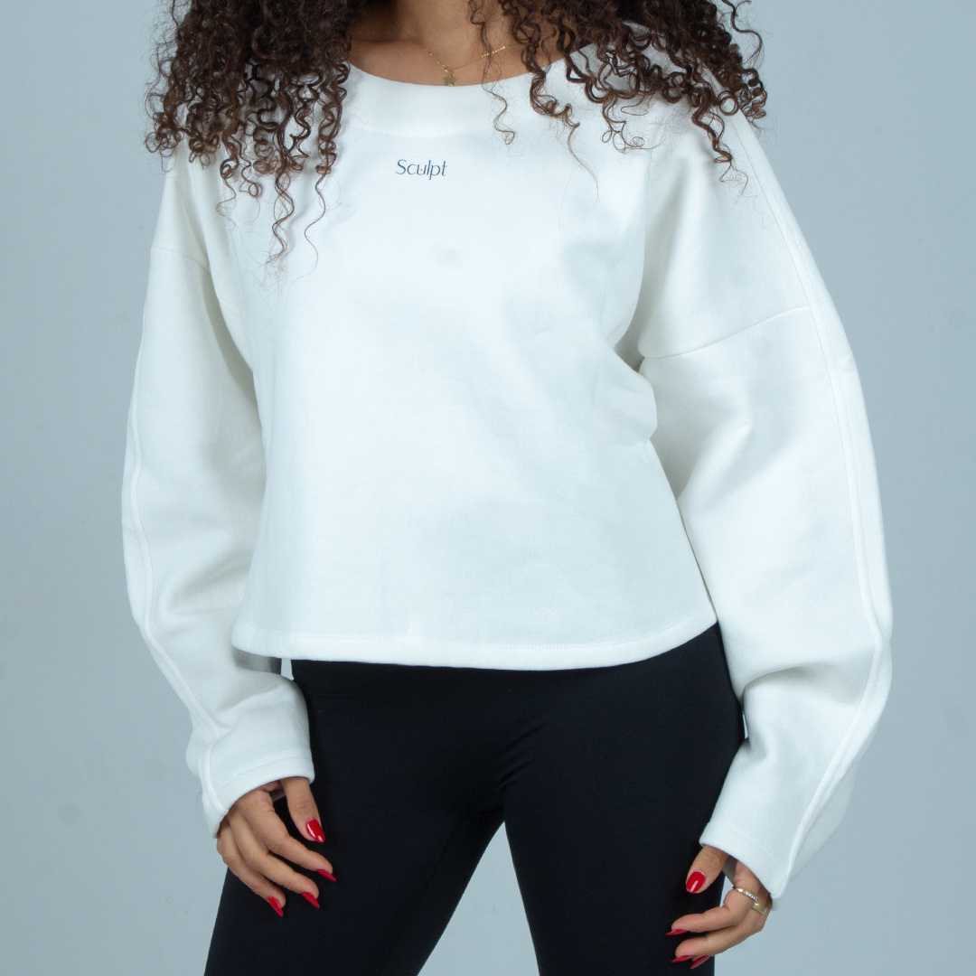 Back Knot Sweatshirt (White)